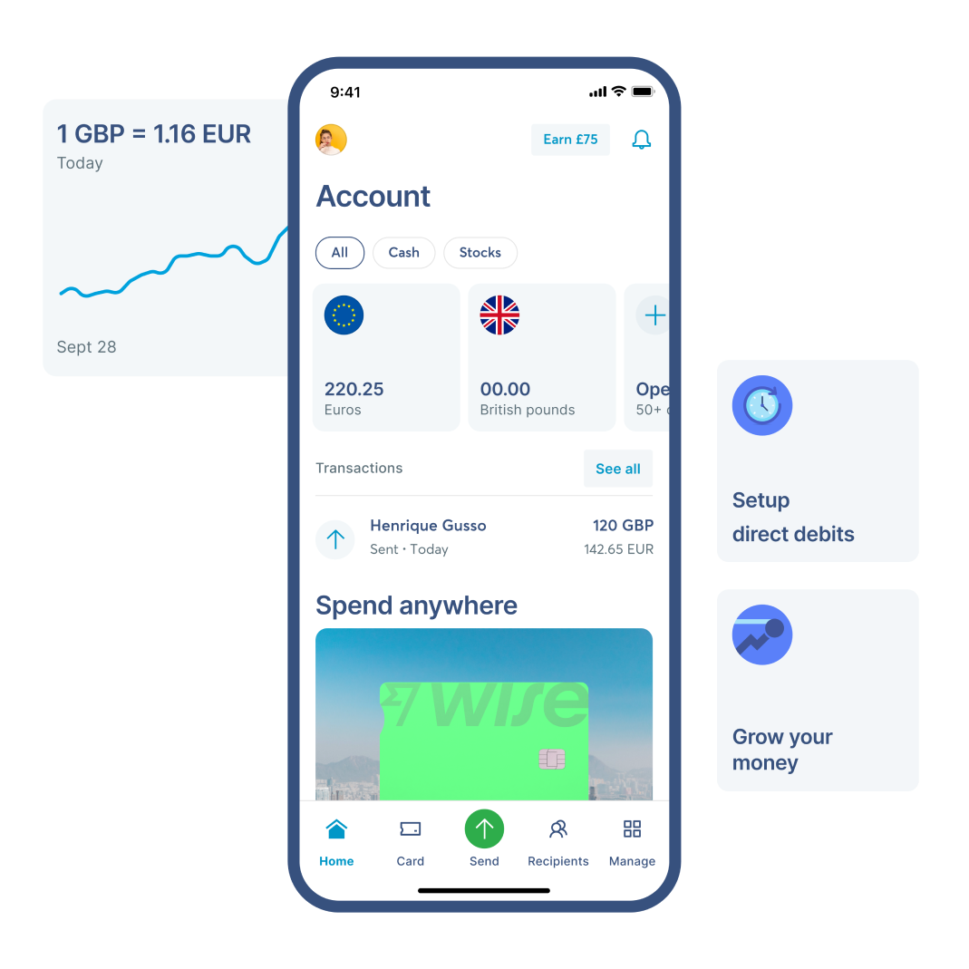 An input form and bank card